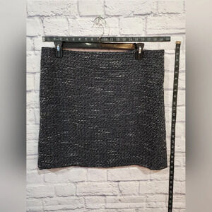 Loft chic and versatile tweed black and white skirt Size 16